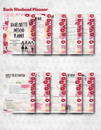 Bachelorette Weekend Planner - Scrapbook Edition | Editable Canva Bachelorette Planning Guide