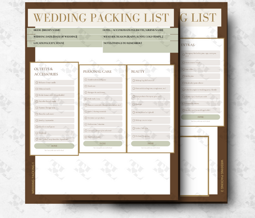Bridal Party Planning Bundle - Magazine Edition | Editable Canva Wedding Templates