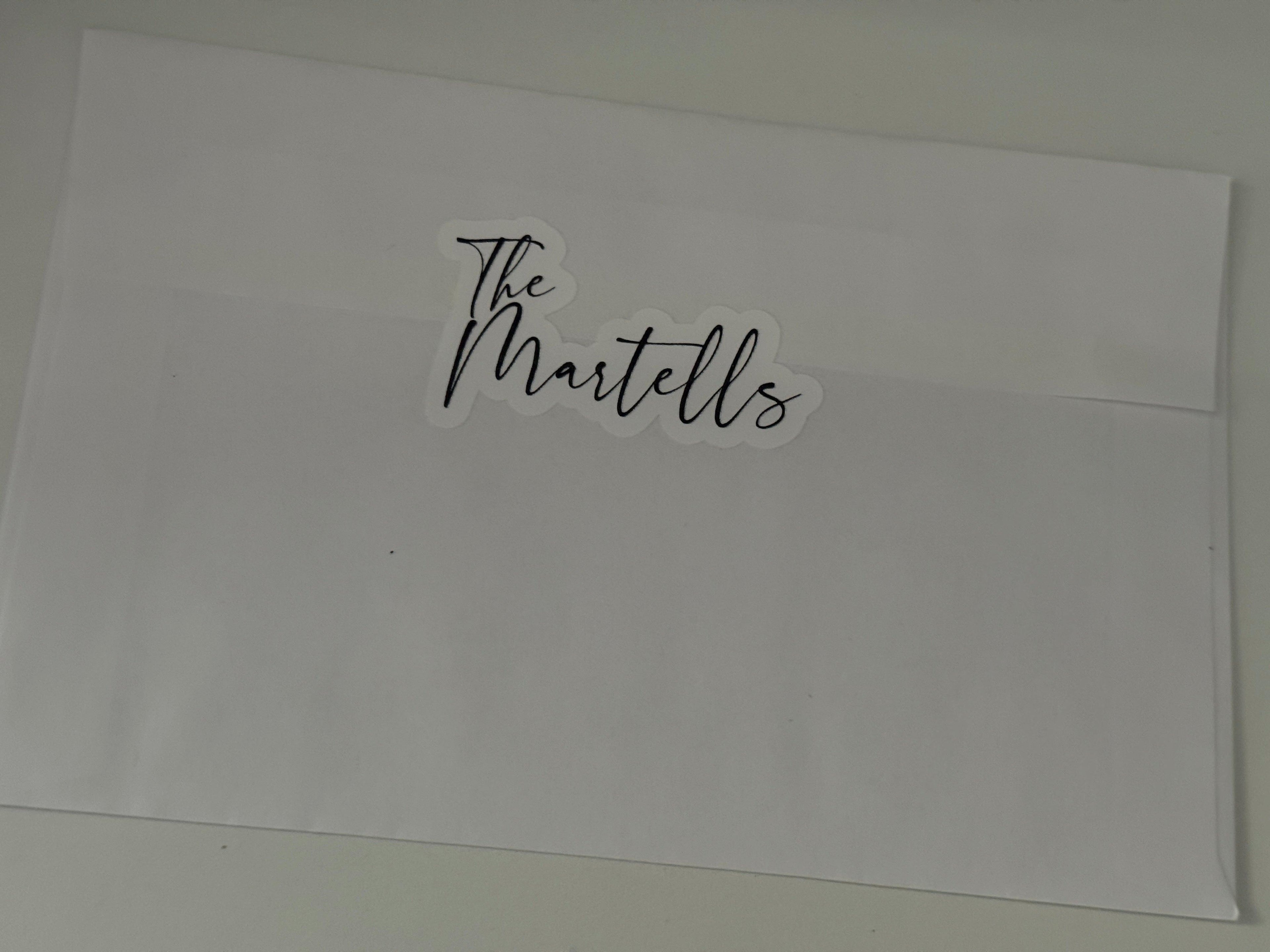 Wedding Invitation/Thank-you card stickers