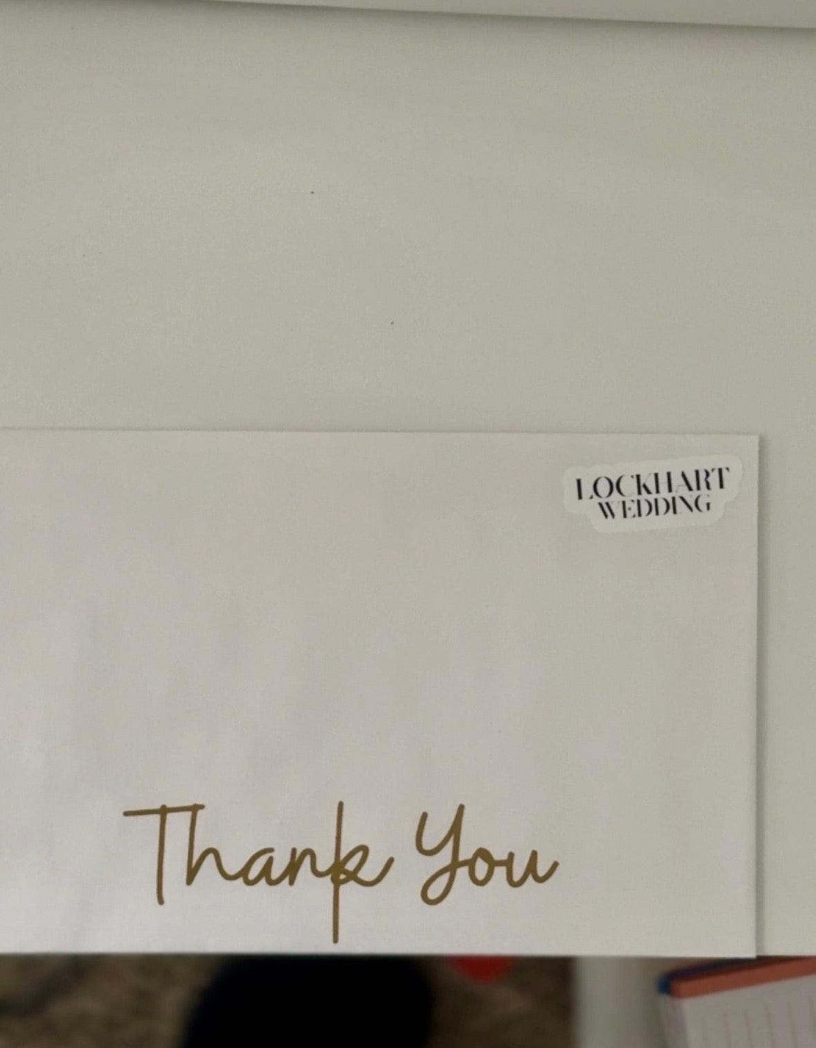 Wedding Invitation Envelope Stickers | Thank You Card Seals