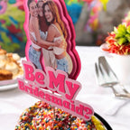 Custom Bridesmaid Proposal Cupcake Toppers | Photo Print