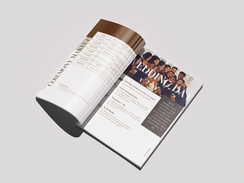Bridesmaid Guide Template - Magazine Edition | Wedding & Bachelorette Itinerary | Canva