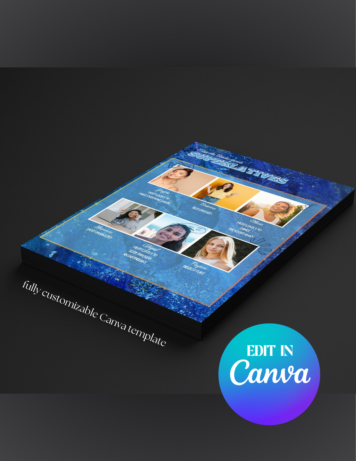 Bridesmaid Guide Template - Yearbook Edition | Wedding & Bachelorette Itinerary | Canva