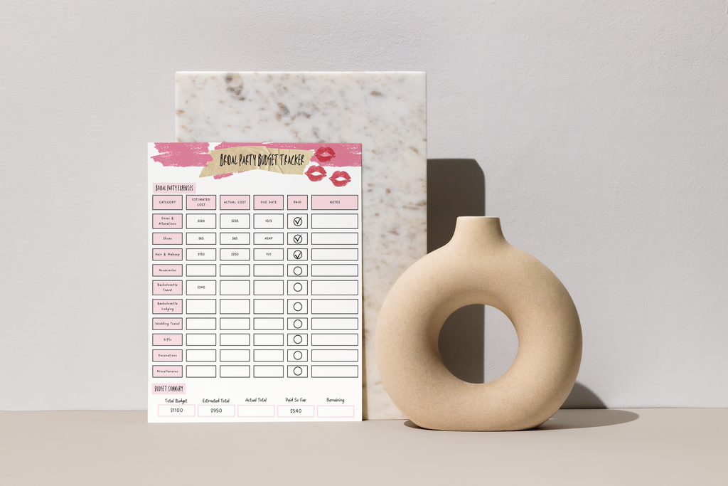 Bridal Party Planning Bundle - Scrapbook Edition | Editable Canva Wedding Templates